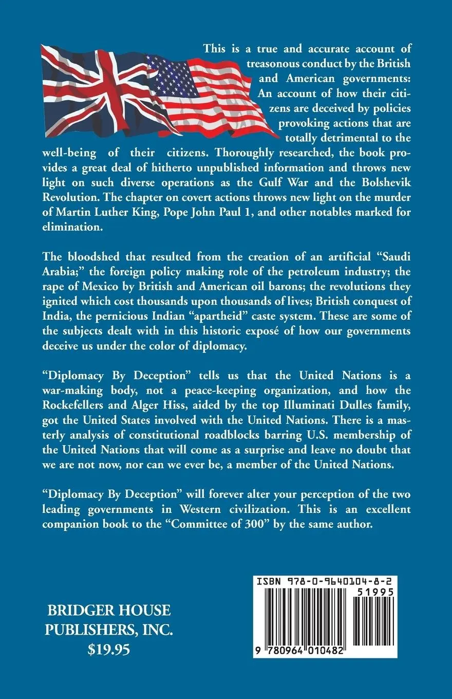 Rückseite: 9780964010482 | Diplomacy By Deception | John Coleman | Taschenbuch | Englisch | 2016