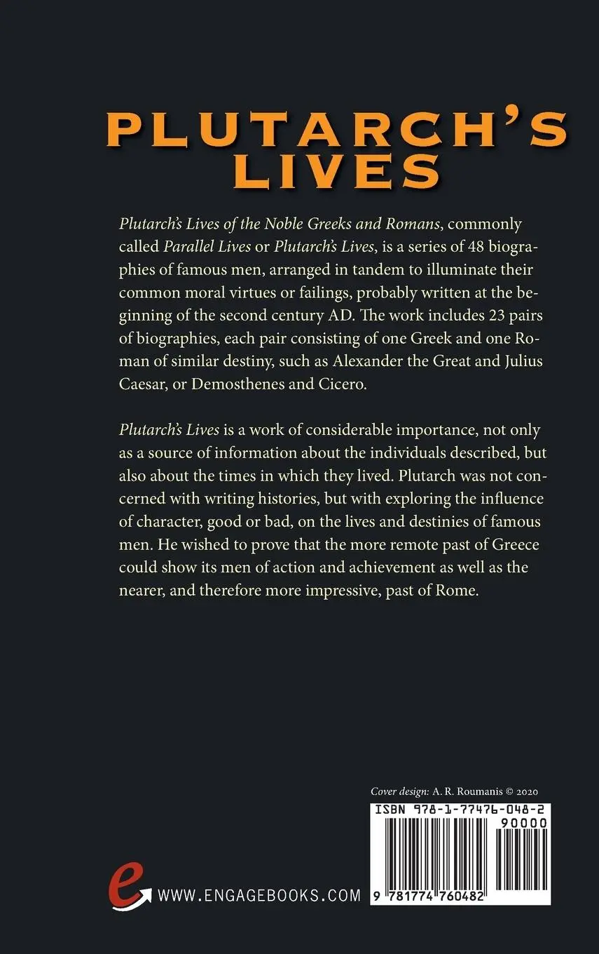 Rückseite: 9781774760482 | Plutarch's Lives, The Complete 48 Biographies (Deluxe Library Edition)