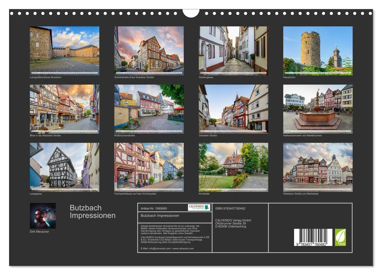 Bild: 9783457760482 | Butzbach Impressionen (Wandkalender 2026 DIN A3 quer), CALVENDO...
