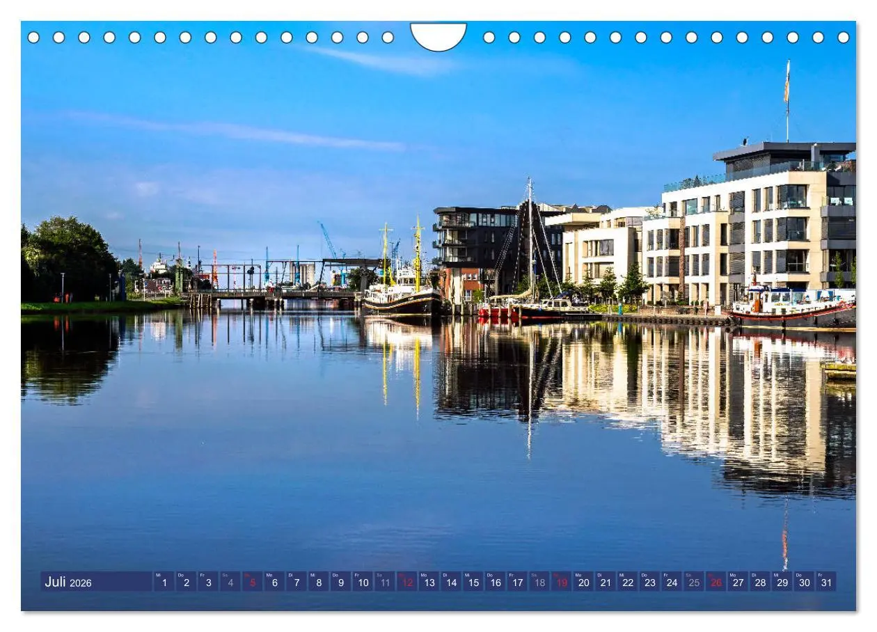 Bild: 9783457830482 | EMDEN maritime Seehafenstadt (Wandkalender 2026 DIN A4 quer),...