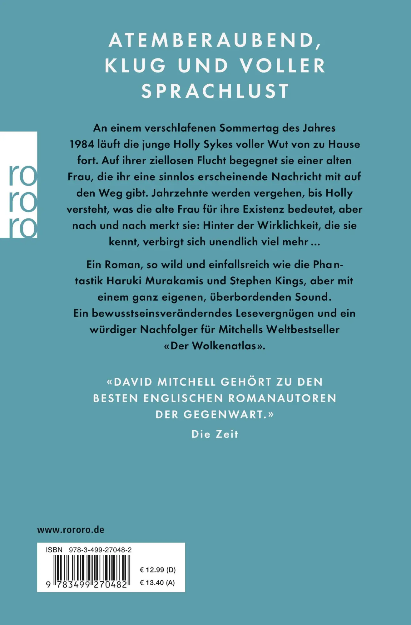 Rückseite: 9783499270482 | Die Knochenuhren | David Mitchell | Taschenbuch | 816 S. | Deutsch