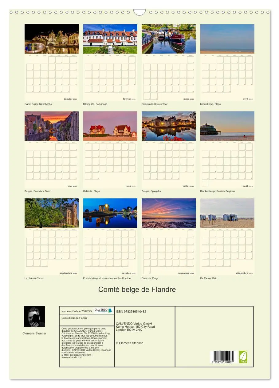 Bild: 9783516540482 | Comté belge de Flandre (Calendrier mural 2026 DIN A2 horizontal),...