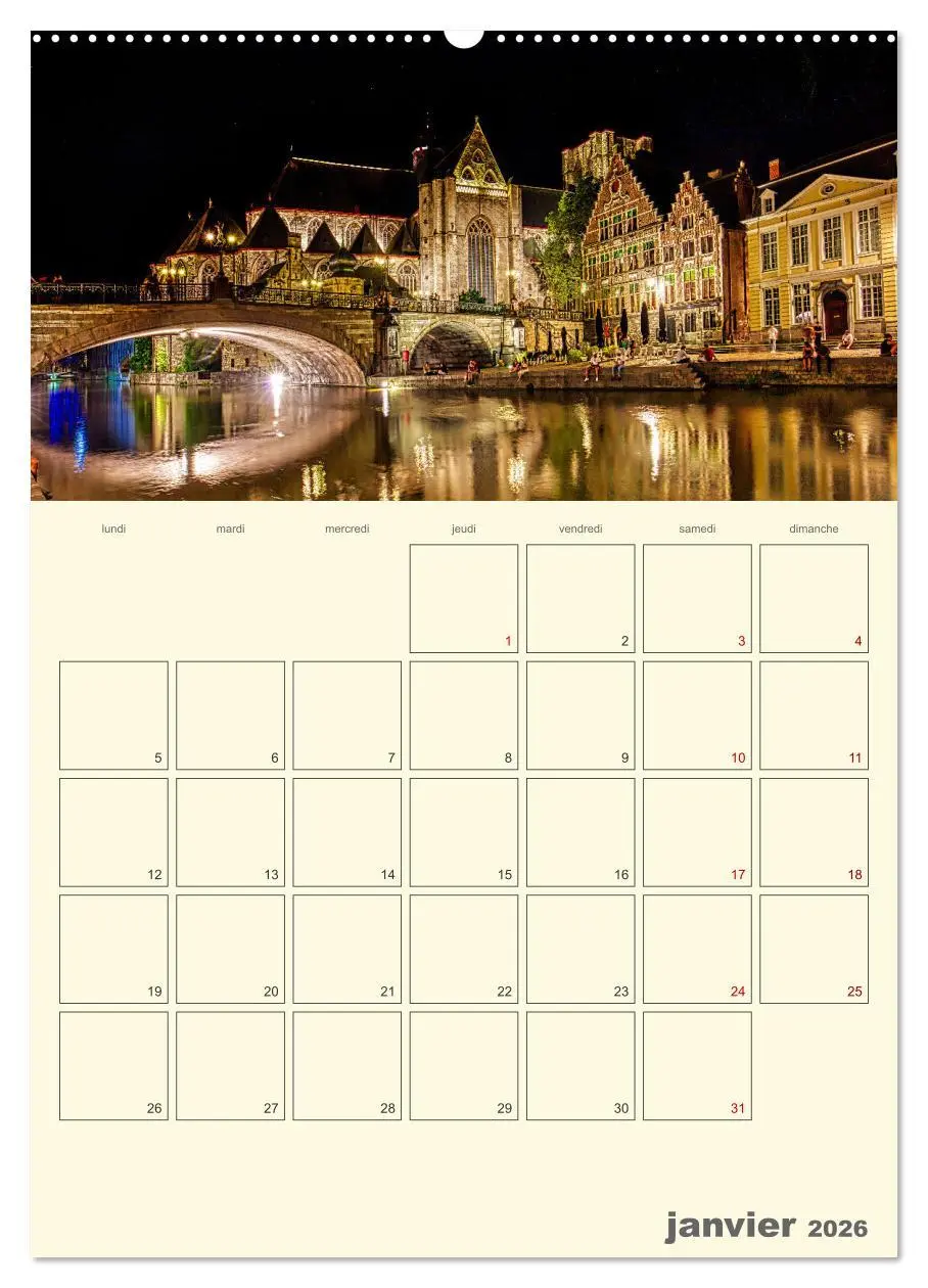 Bild: 9783516540482 | Comté belge de Flandre (Calendrier mural 2026 DIN A2 horizontal),...