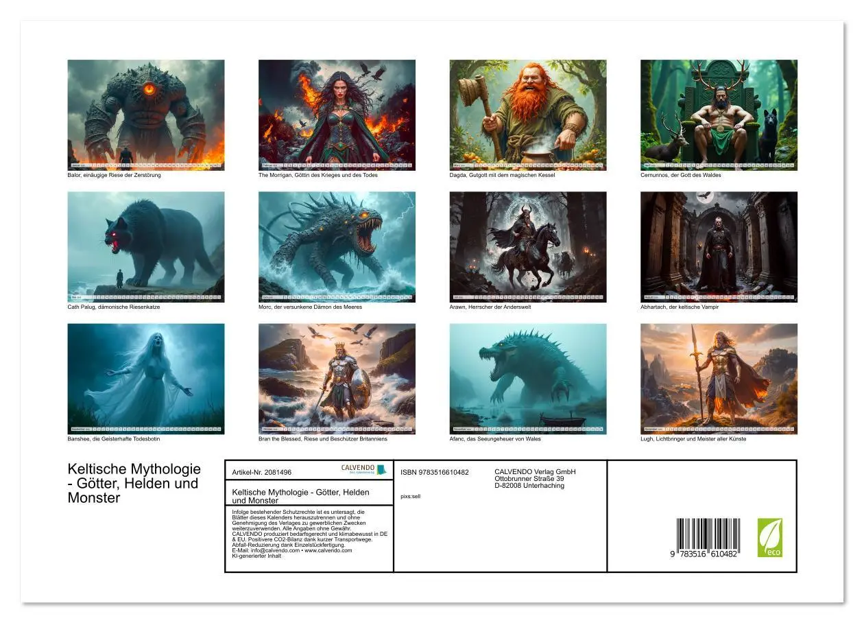 Bild: 9783516610482 | Keltische Mythologie - Götter, Helden und Monster (hochwertiger...