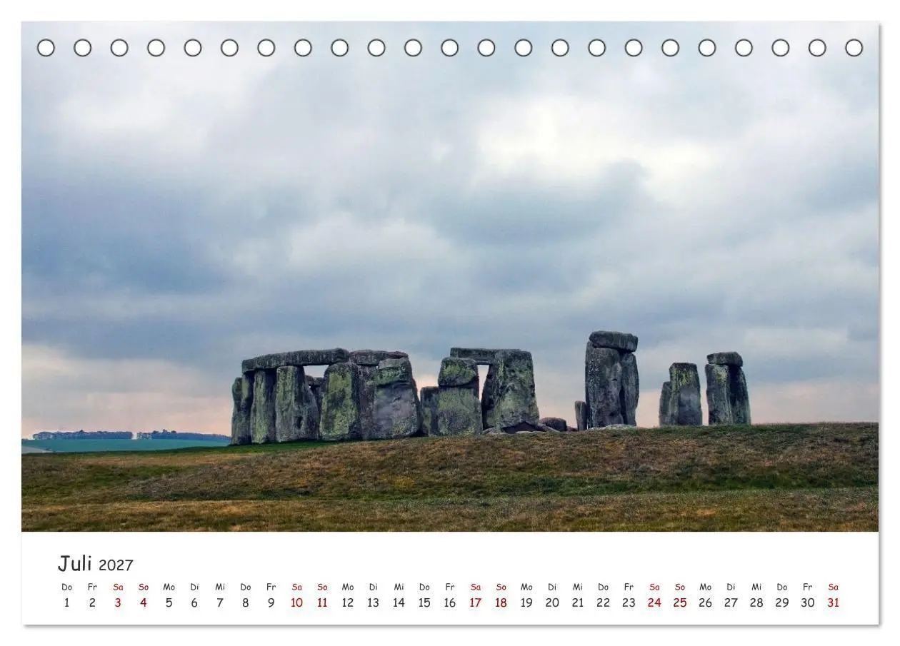 Bild: 9783569490482 | Magische Orte - Steinkreise, Dolmen, Megalithen (Tischkalender 2027...