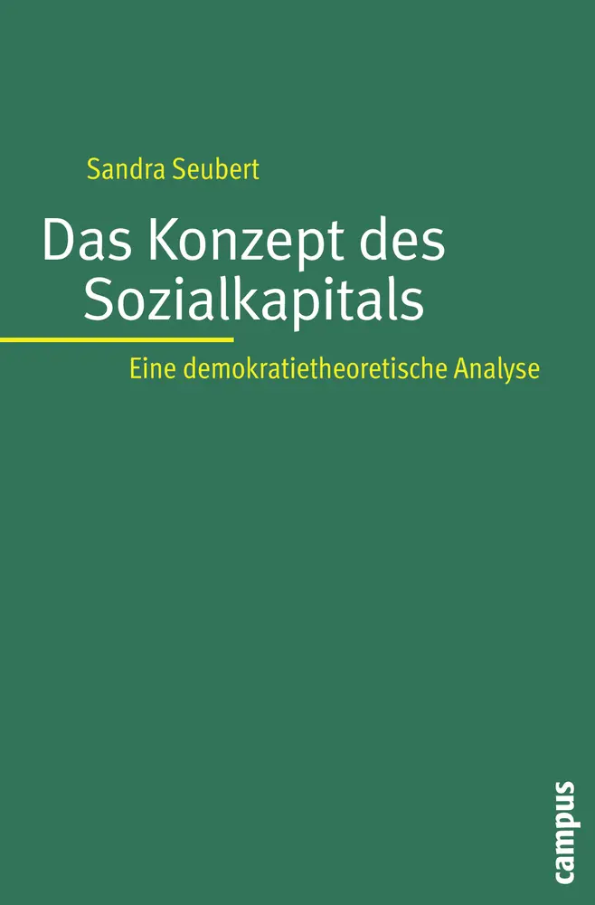 Cover: 9783593390482 | Das Konzept des Sozialkapitals | Sandra Seubert | Taschenbuch | 282 S.