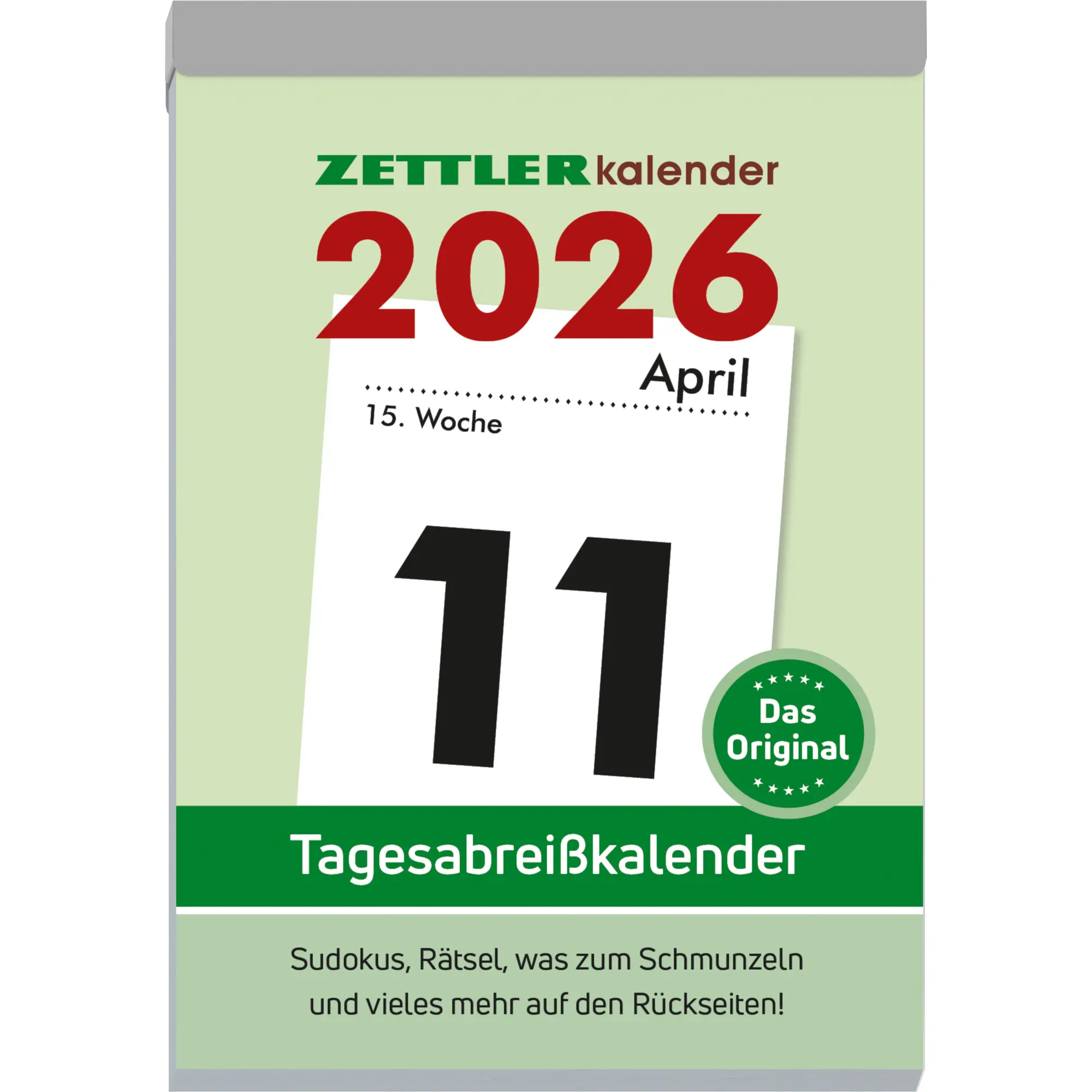Cover: 4069095000582 | Tagesabreißkalender XXL 2026 - 9,9x14,3 cm - 1 Tag auf 1 Seite -...