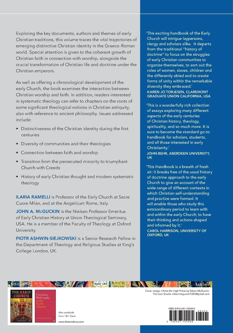Rückseite: 9780567700582 | T&amp;T Clark Handbook of the Early Church | Ilaria L. E. Ramelli (u. a.)