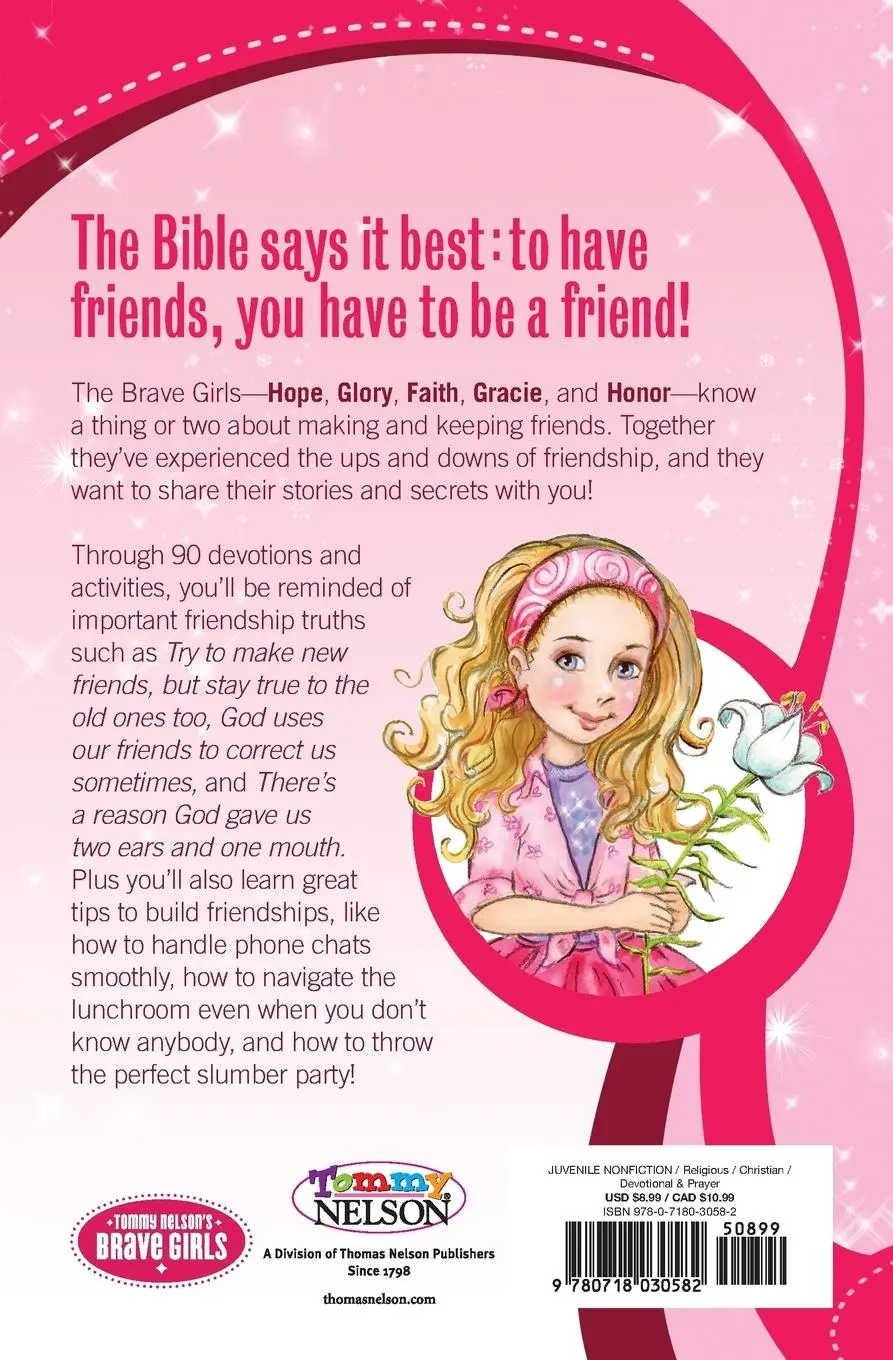 Rückseite: 9780718030582 | El Brave Girls | Faithful Friends: A 90-Day Devotional | Zondervan