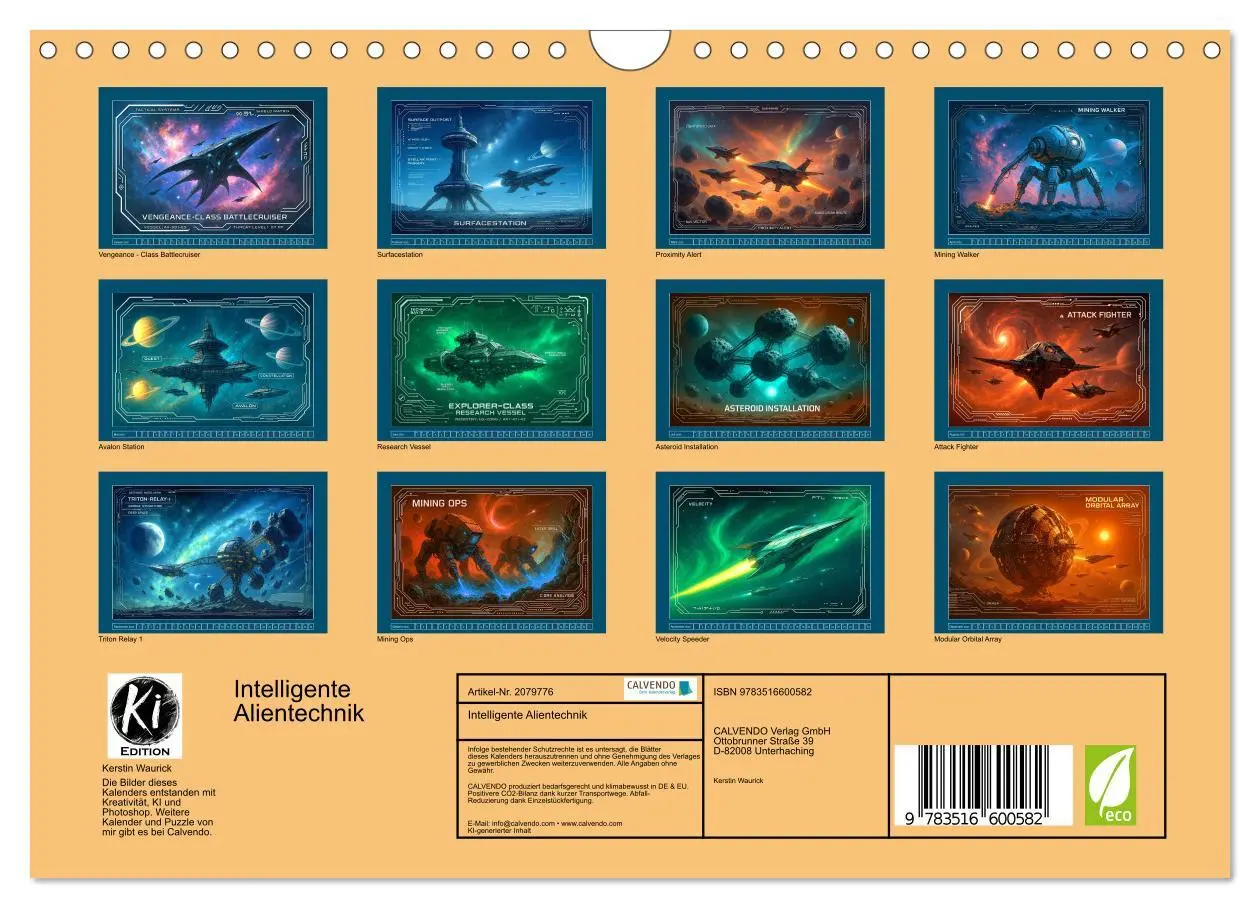 Bild: 9783516600582 | Intelligente Alientechnik (Wandkalender 2026 DIN A4 quer), CALVENDO...