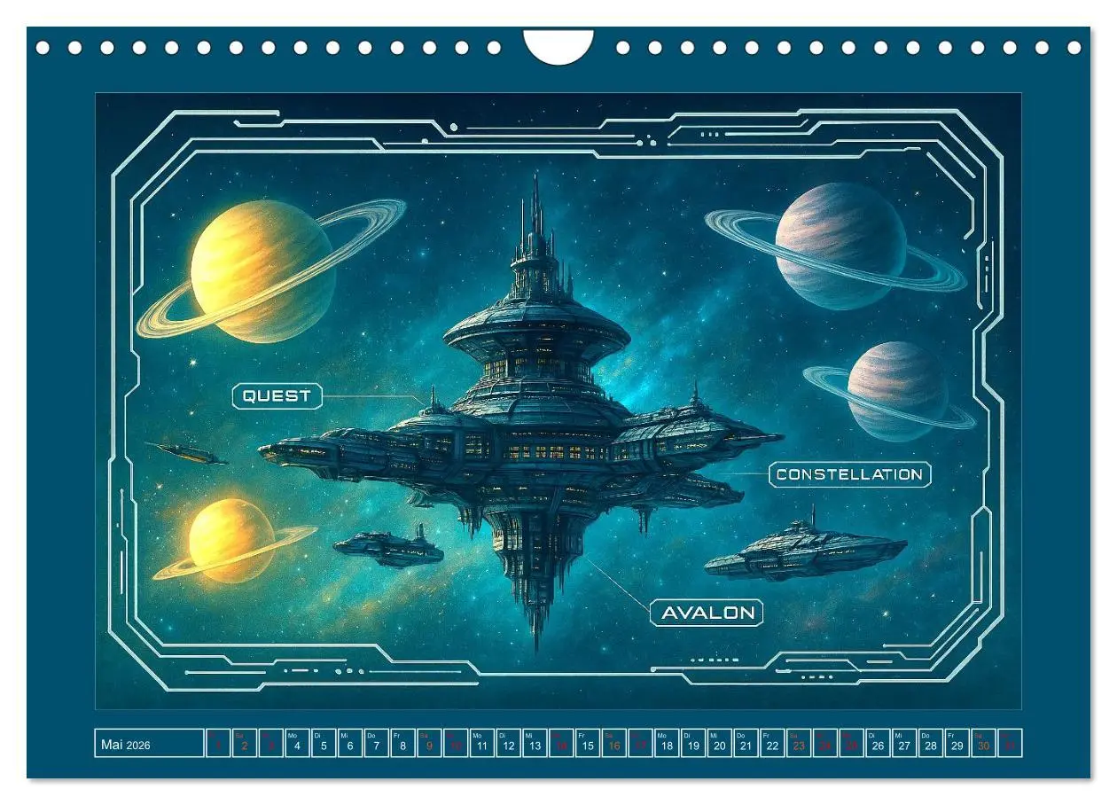 Bild: 9783516600582 | Intelligente Alientechnik (Wandkalender 2026 DIN A4 quer), CALVENDO...