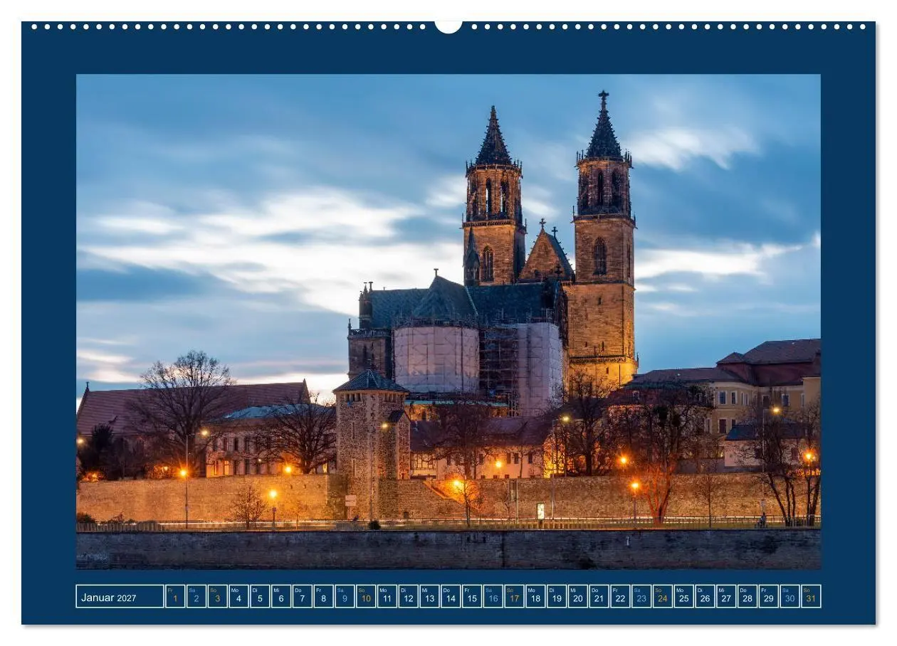 Bild: 9783569480582 | Magdeburg (Wandkalender 2027 DIN A2 quer), CALVENDO Monatskalender
