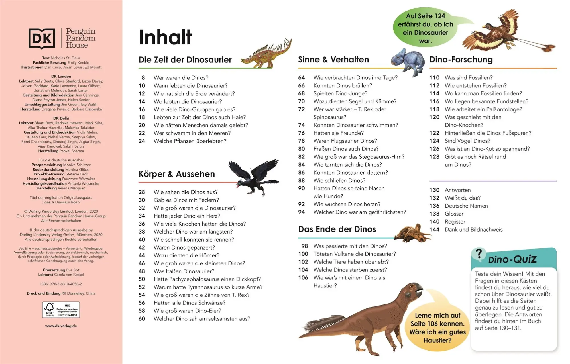 Bild: 9783831040582 | Weshalb? Deshalb! Dinos | Das Frage-und-Antwort-Lexikon | DK Verlag