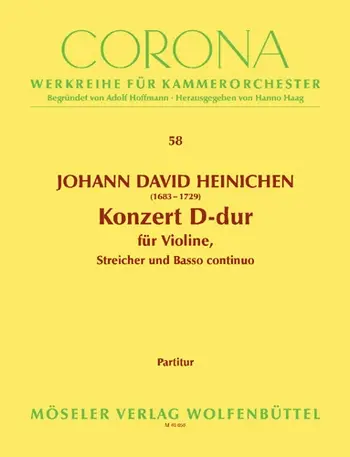Cover: 9790203740582 | Konzert D-Dur | Johann David Heinichen | Partitur | EAN 9790203740582