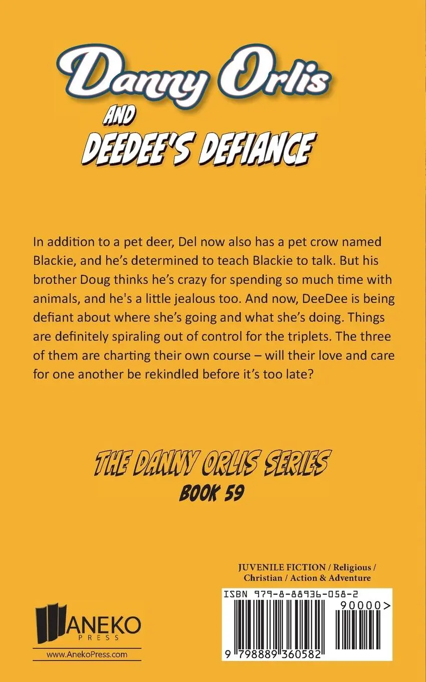 Rückseite: 9798889360582 | Danny Orlis and DeeDee's Defiance | Bernard Palmer | Taschenbuch