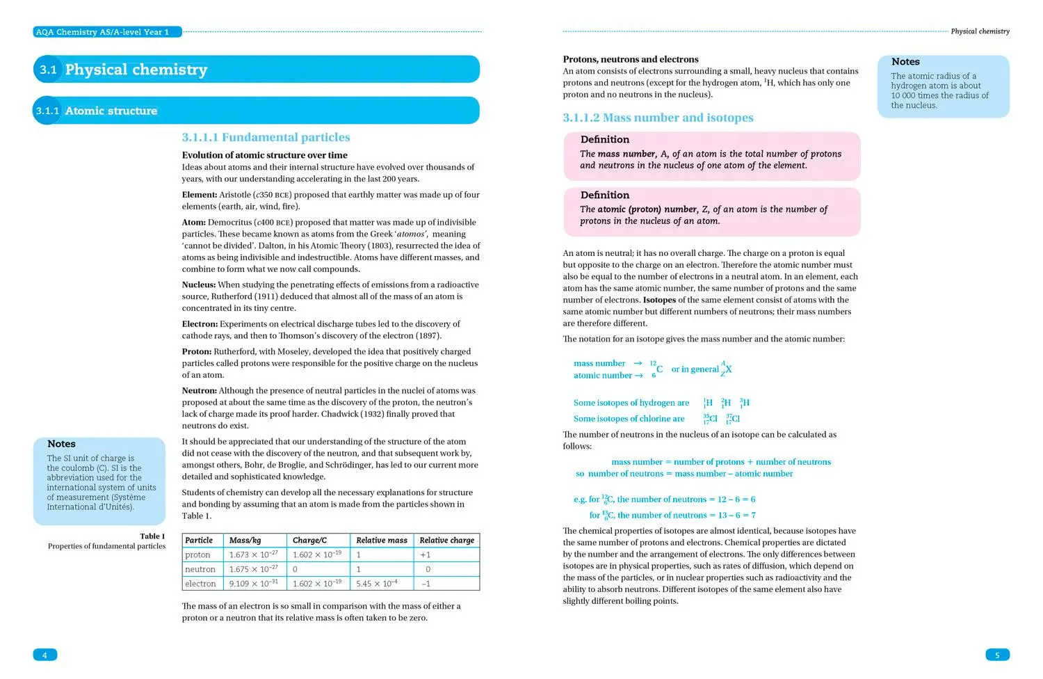 Bild: 9780008180782 | Aqa a Level Chemistry Year 1 &amp; as Paper 1 | Colin Chambers (u. a.)