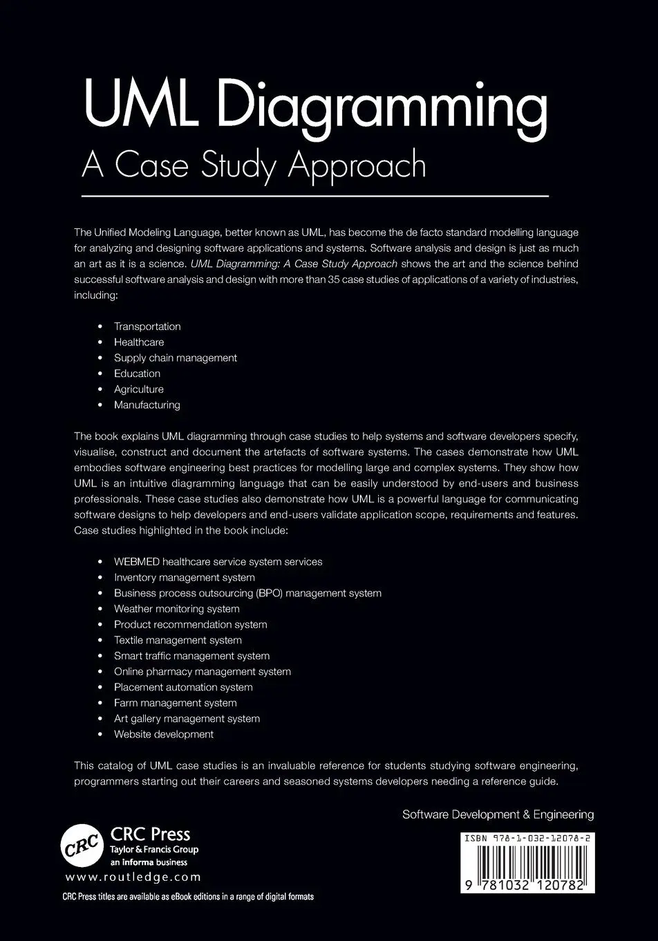 Rückseite: 9781032120782 | UML Diagramming | A Case Study Approach | Suriya Sundaramoorthy | Buch