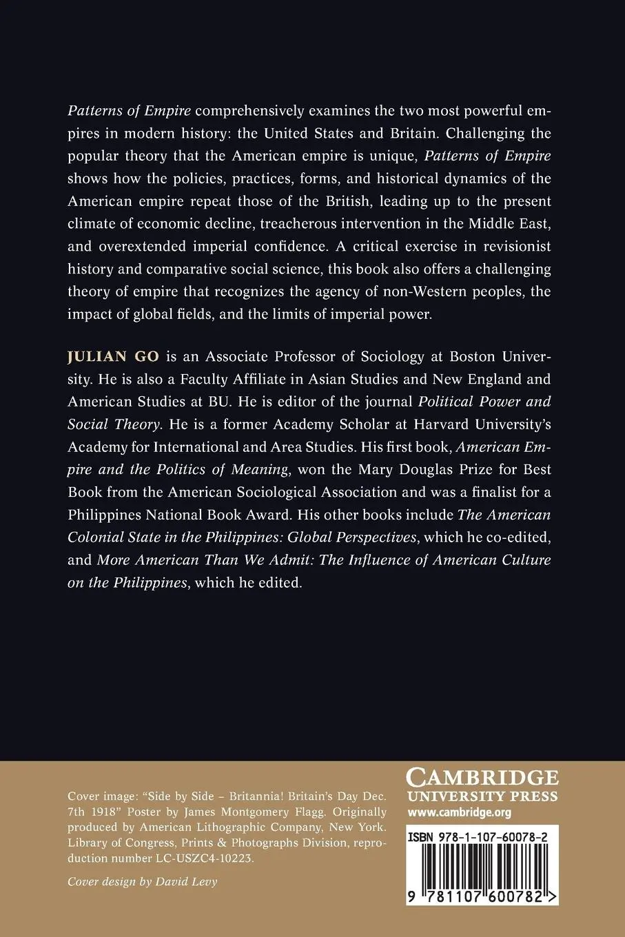 Rückseite: 9781107600782 | Patterns of Empire | Julian Go | Taschenbuch | Englisch | 2011