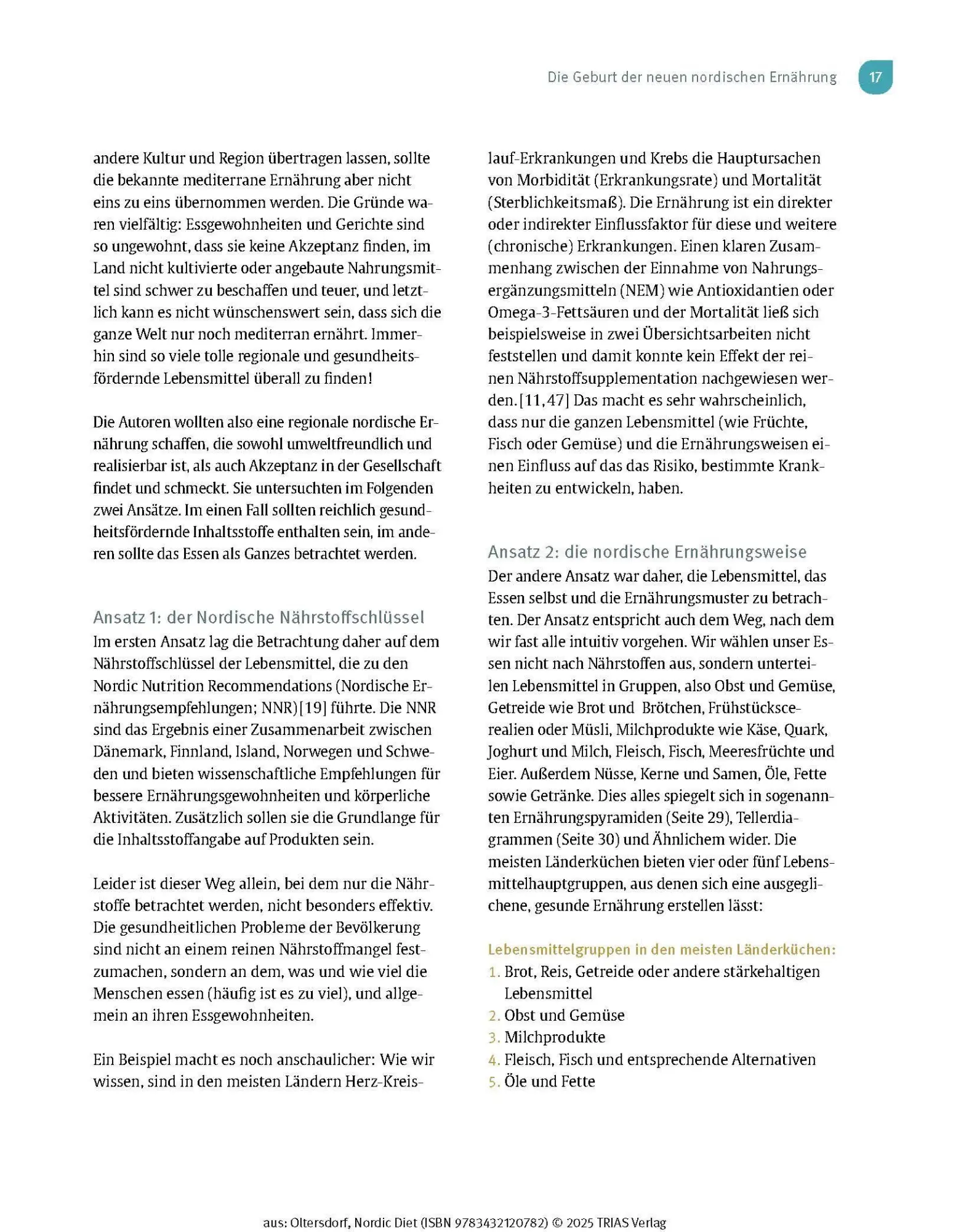 Bild: 9783432120782 | Medical Cooking: Nordic Diet | Daniela Oltersdorf | Buch | 184 S.