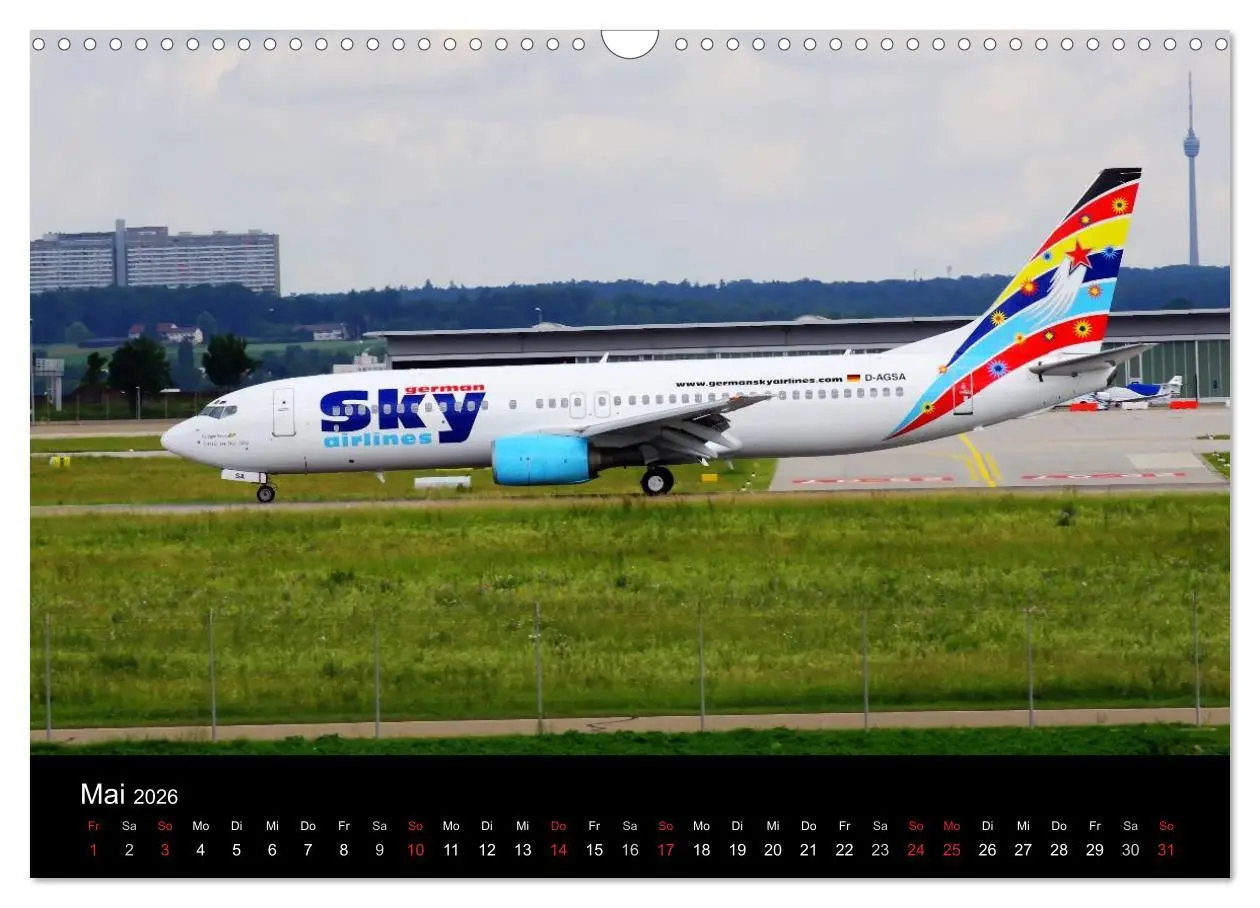 Bild: 9783516200782 | Giganten der Lüfte am Airport Stuttgart (Wandkalender 2026 DIN A3...