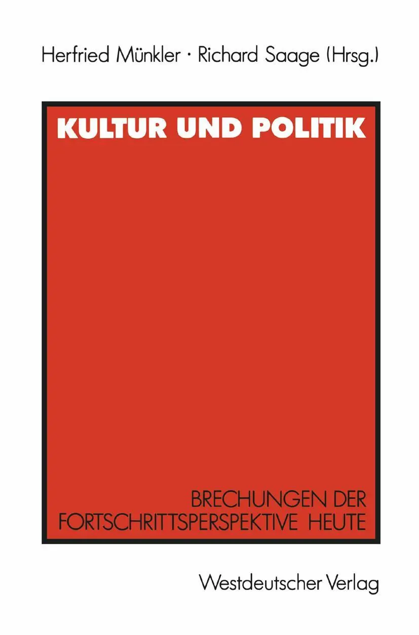 Cover: 9783531120782 | Kultur und Politik | Richard Saage (u. a.) | Taschenbuch | 218 S.