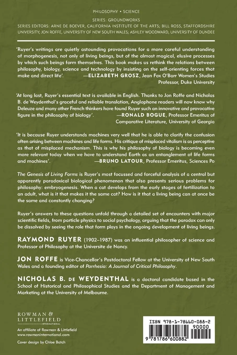 Rückseite: 9781786600882 | The Genesis of Living Forms | Raymond Ruyer | Taschenbuch | Englisch
