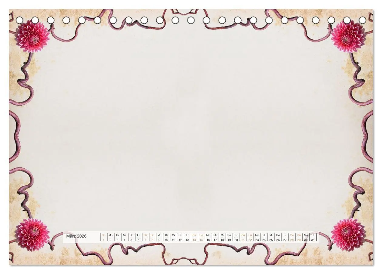 Bild: 9783516050882 | Bastelkalender Nostalgie-Rahmen 2026 (Tischkalender 2026 DIN A5...