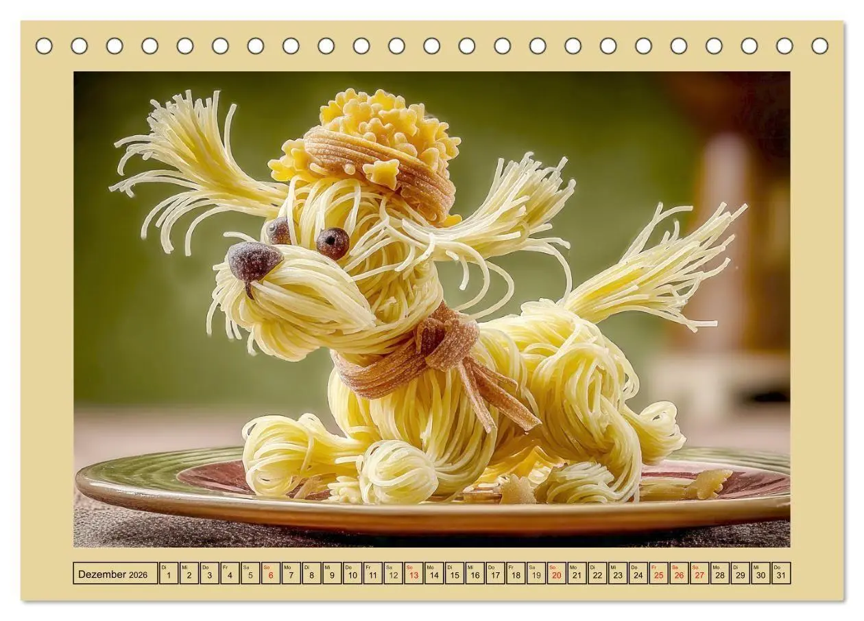 Bild: 9783516740882 | Auf dem Nudelhof. Spaghetti-Tiere zum Schmunzeln (Tischkalender...