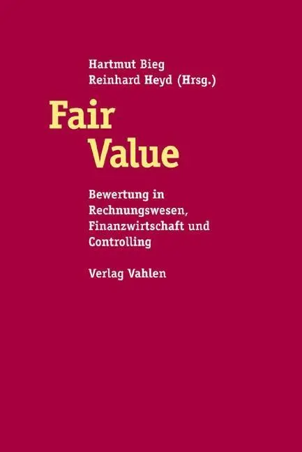Cover: 9783800630882 | Fair Value | Hartmut Bieg | Buch | XX | Deutsch | 2005