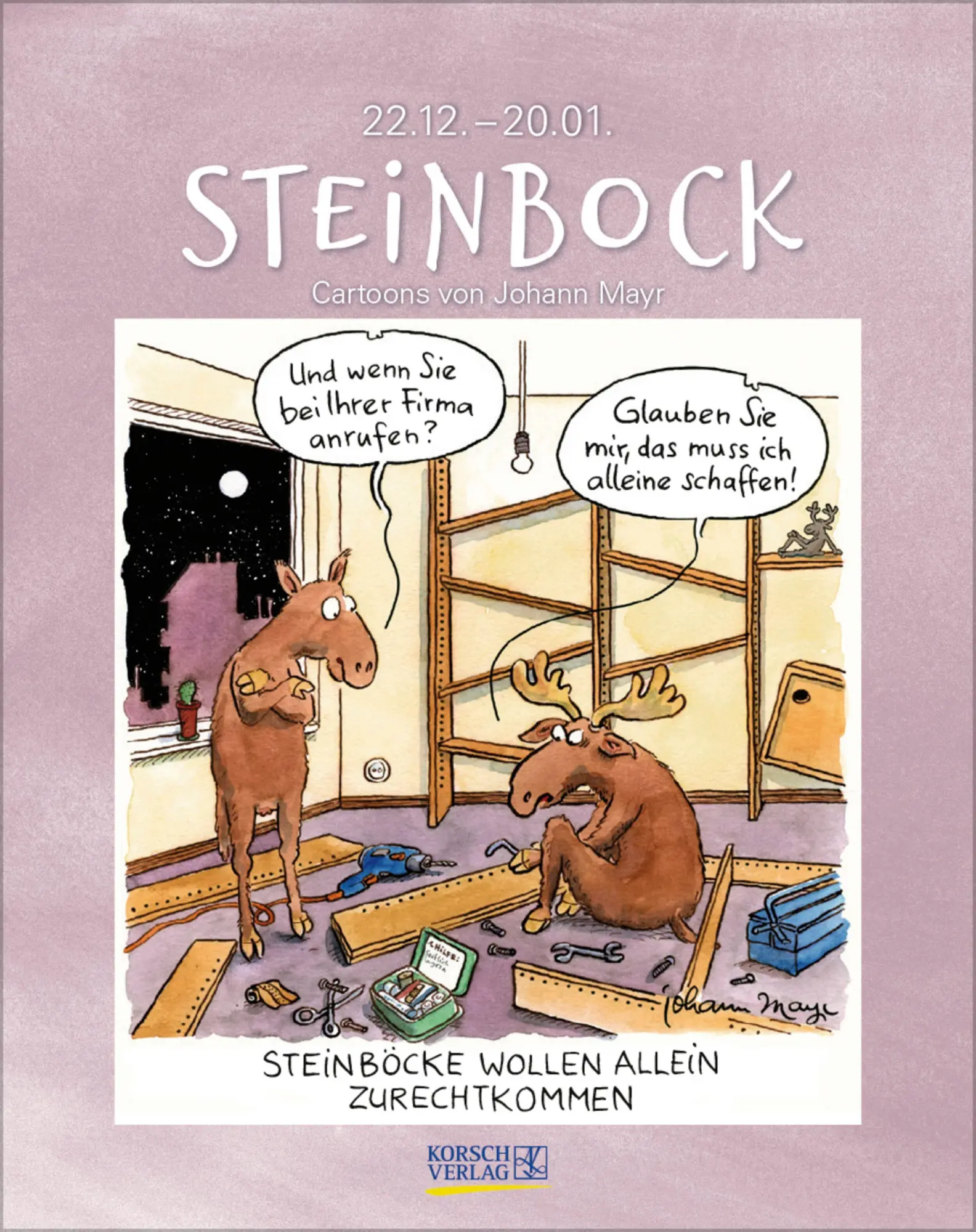 Cover: 9783819300882 | Steinbock 2027 | Verlag Korsch | Kalender | Spiralbindung | 13 S.