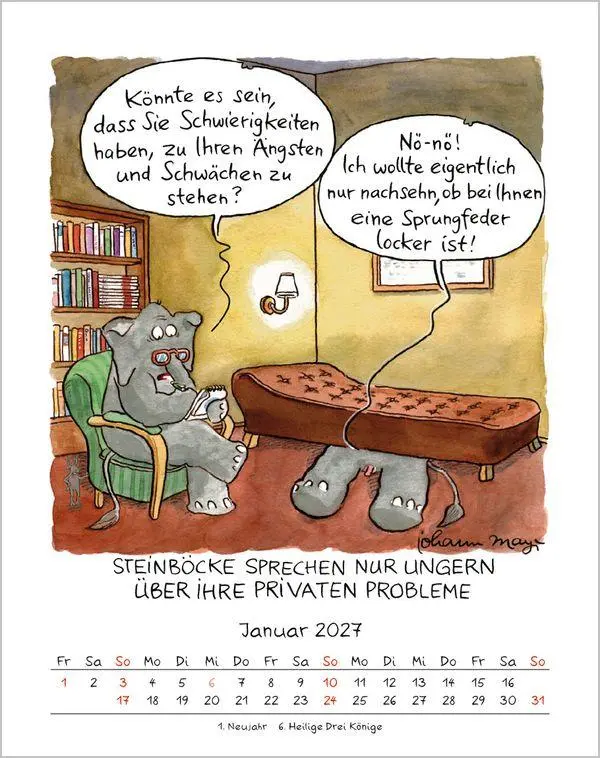 Bild: 9783819300882 | Steinbock 2027 | Verlag Korsch | Kalender | Spiralbindung | 13 S.