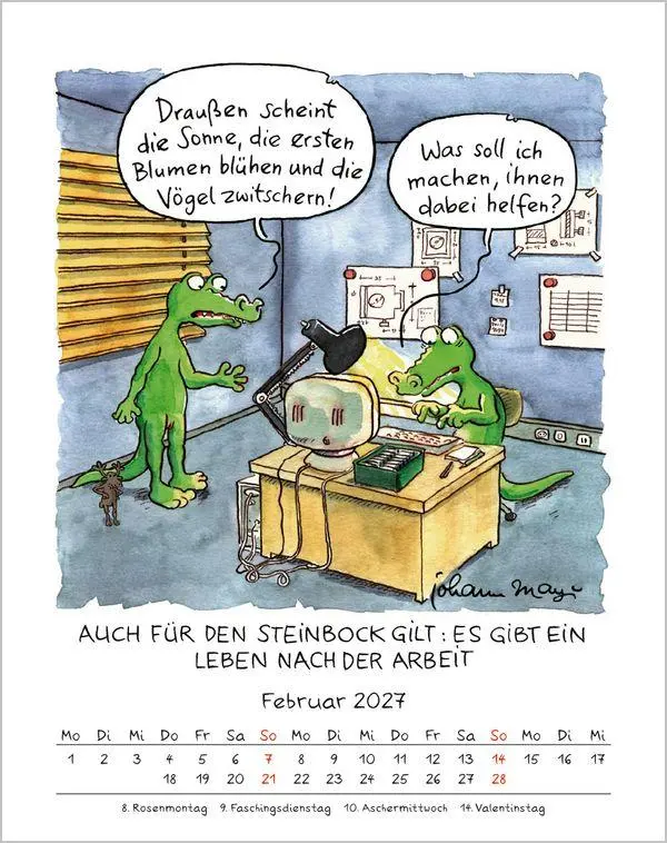 Bild: 9783819300882 | Steinbock 2027 | Verlag Korsch | Kalender | Spiralbindung | 13 S.