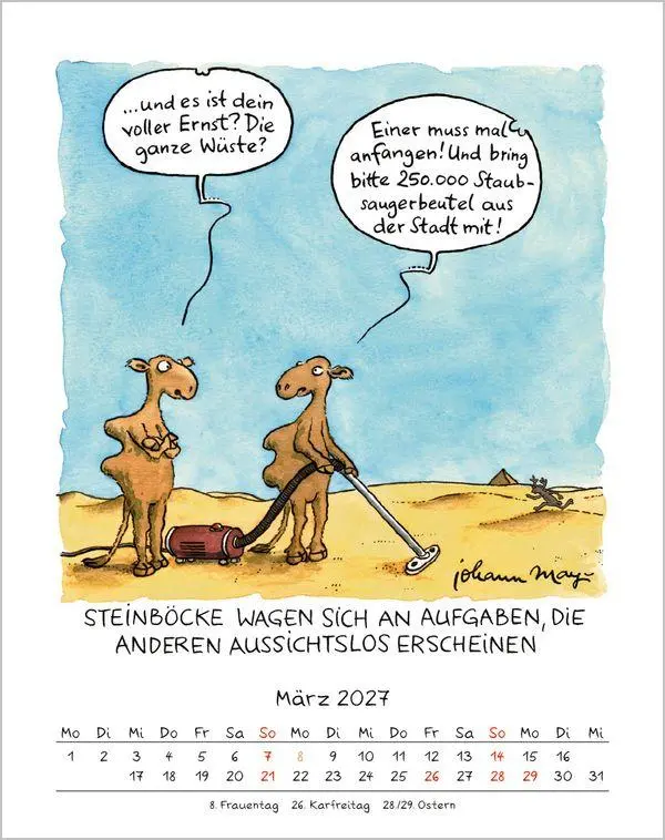 Bild: 9783819300882 | Steinbock 2027 | Verlag Korsch | Kalender | Spiralbindung | 13 S.