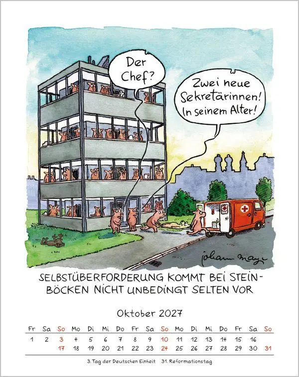 Bild: 9783819300882 | Steinbock 2027 | Verlag Korsch | Kalender | Spiralbindung | 13 S.
