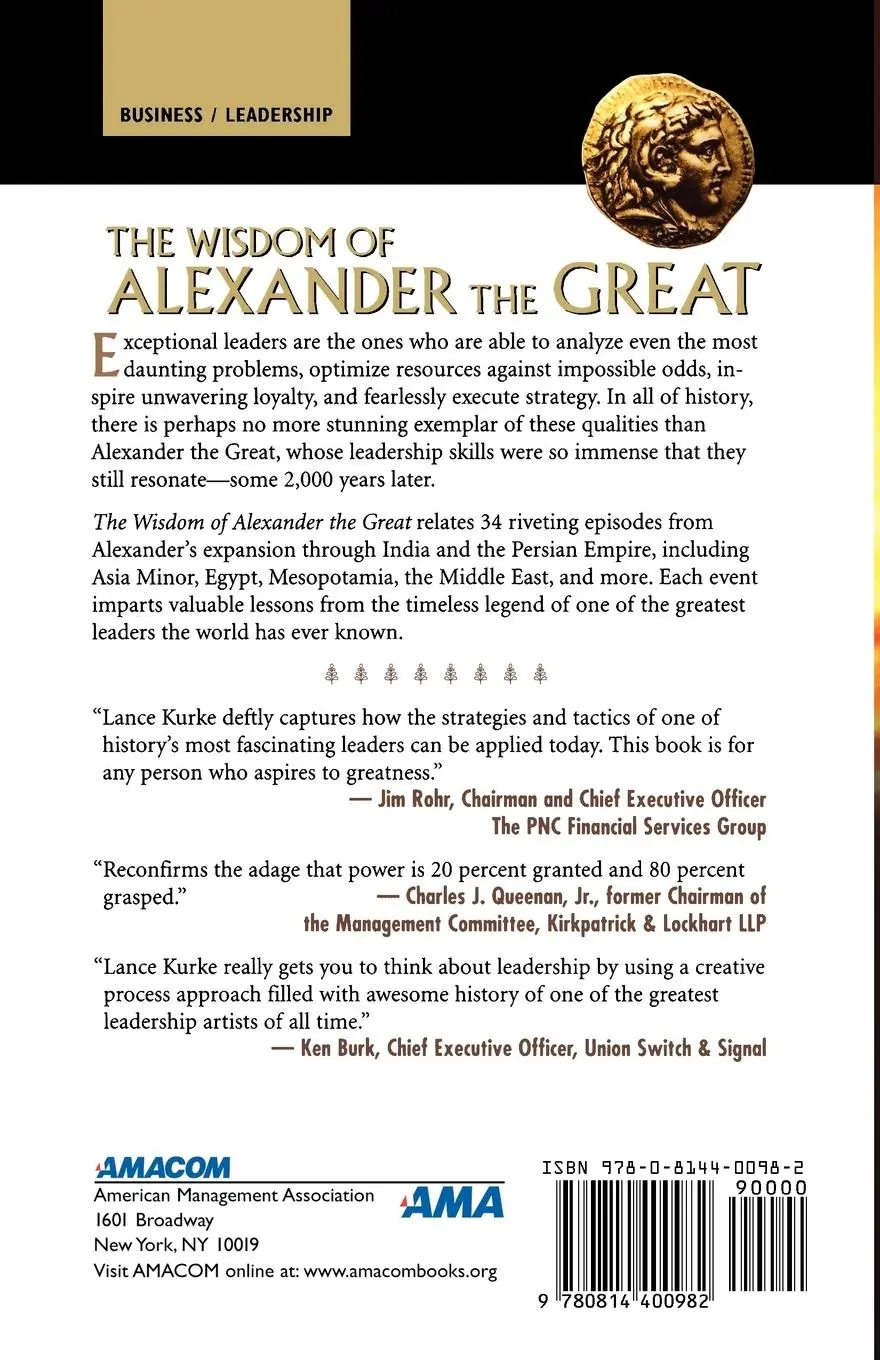 Rückseite: 9780814400982 | The Wisdom of Alexander the Great | Lance Kurke (u. a.) | Taschenbuch