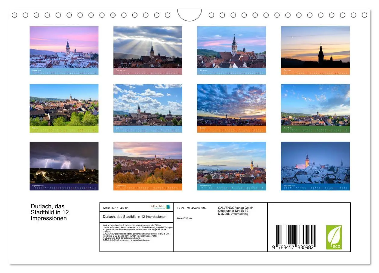 Bild: 9783457330982 | Durlach, das Stadtbild in 12 Impressionen (Wandkalender 2026 DIN A4...