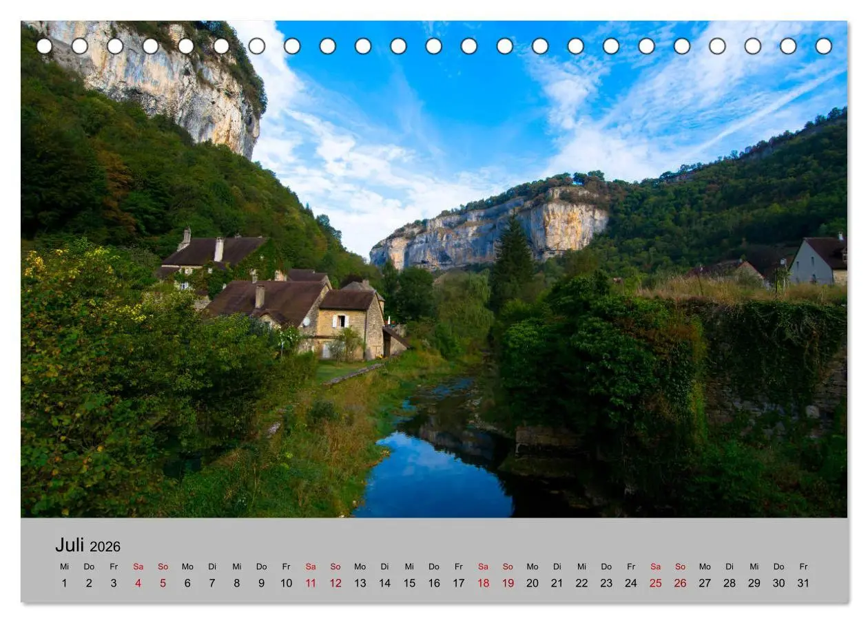 Bild: 9783457880982 | Zauberhaftes Franche Comté (Tischkalender 2026 DIN A5 quer),...