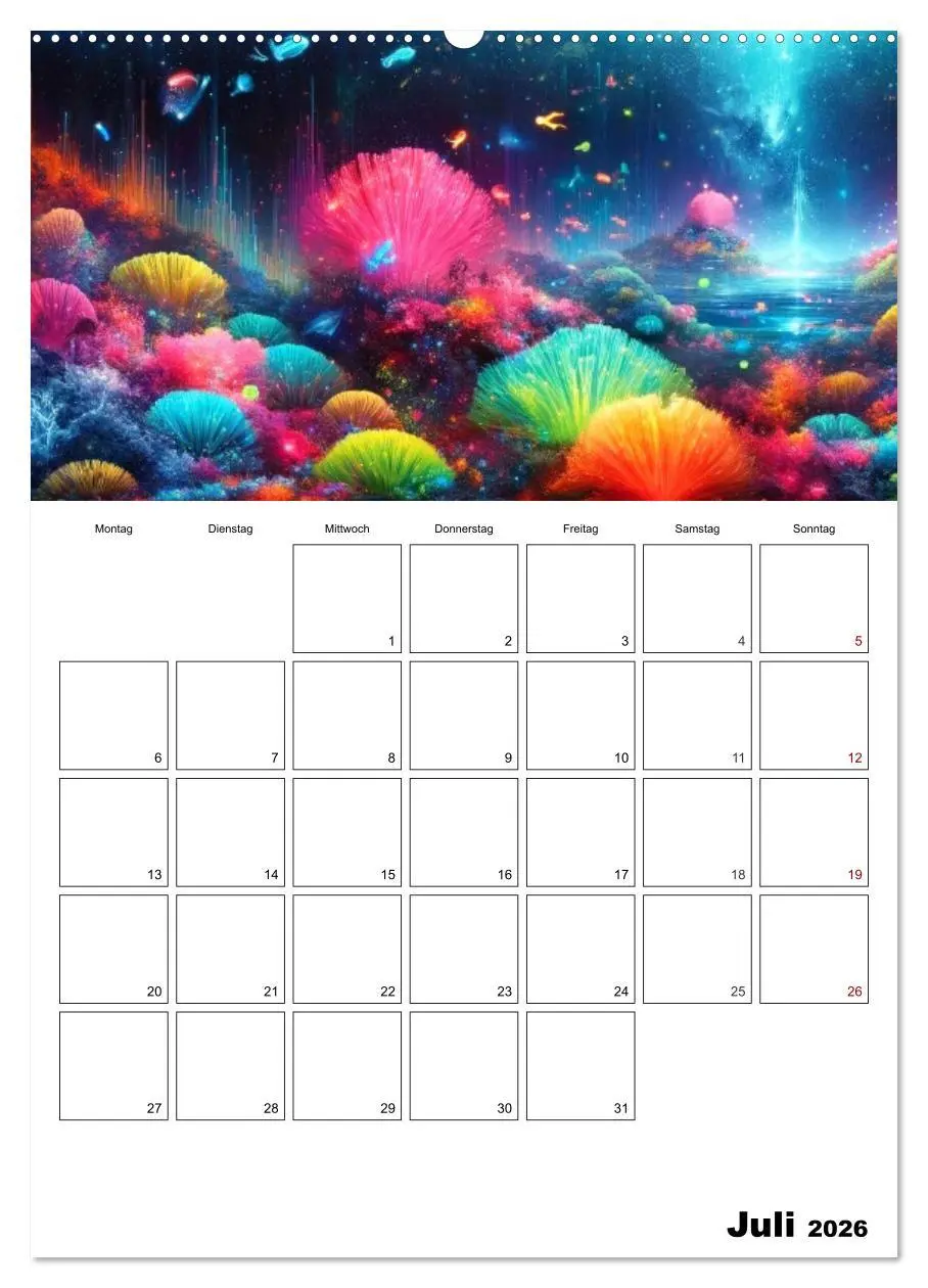 Bild: 9783516280982 | Neonlicht Familienplaner (Wandkalender 2026 DIN A2 hoch), CALVENDO...