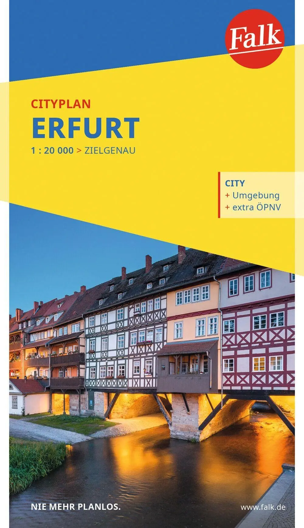 Cover: 9783827900982 | Falk Cityplan Erfurt 1:20.000 | (Land-)Karte | Falk Citypläne | 2026
