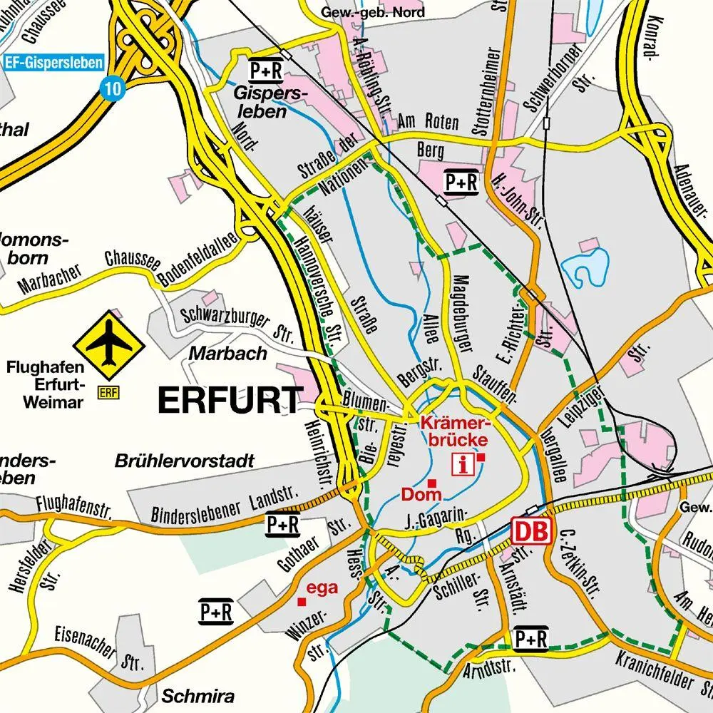 Bild: 9783827900982 | Falk Cityplan Erfurt 1:20.000 | (Land-)Karte | Falk Citypläne | 2026