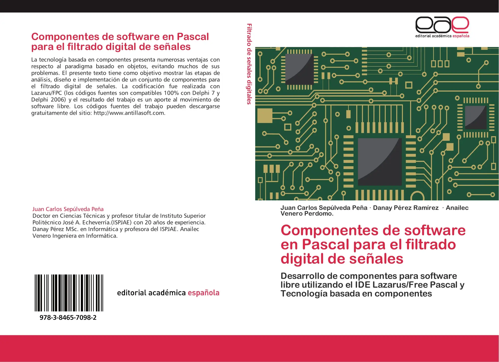 Cover: 9783846570982 | Componentes de software en Pascal para el filtrado digital de señales