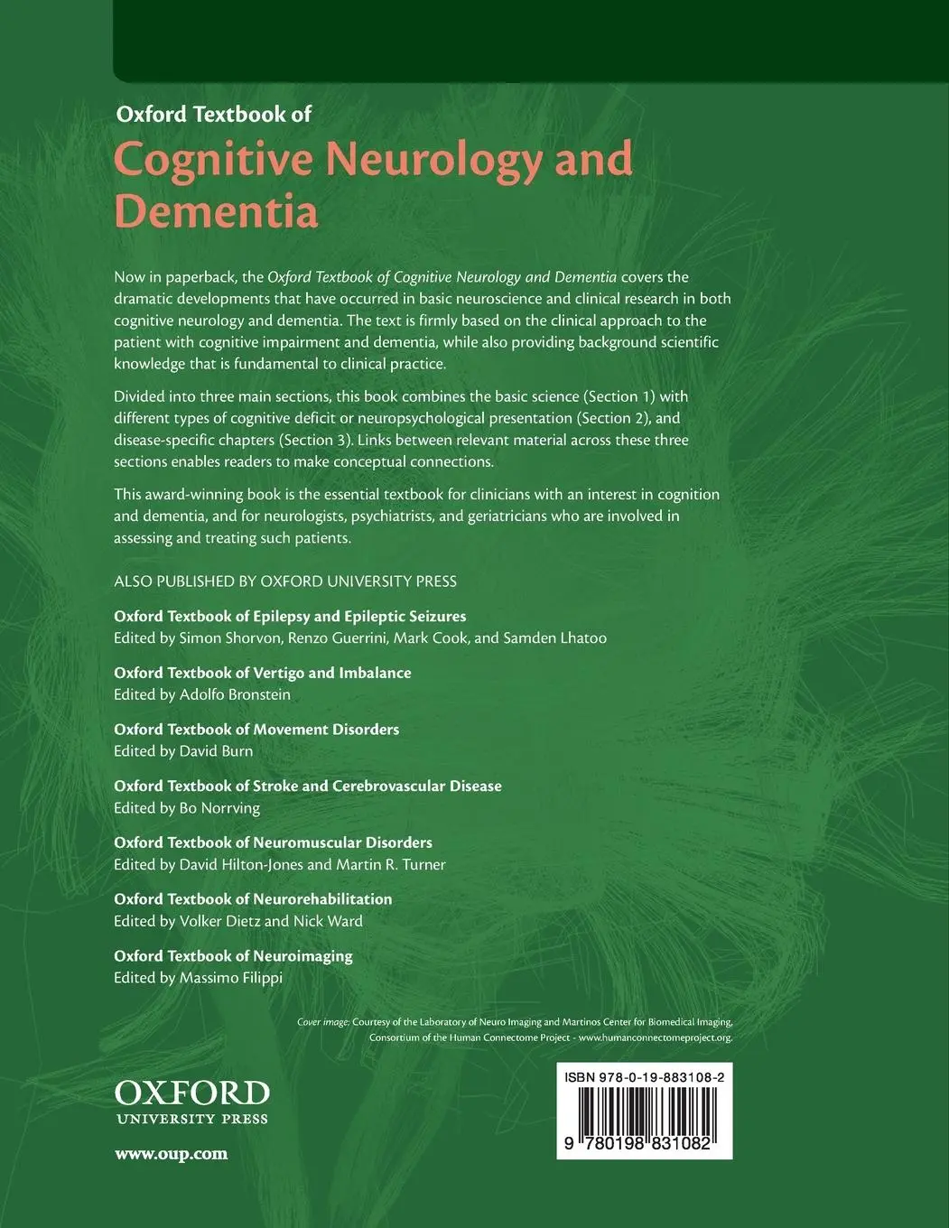 Rückseite: 9780198831082 | Oxford Textbook of Cognitive Neurology and Dementia | Schott (u. a.)