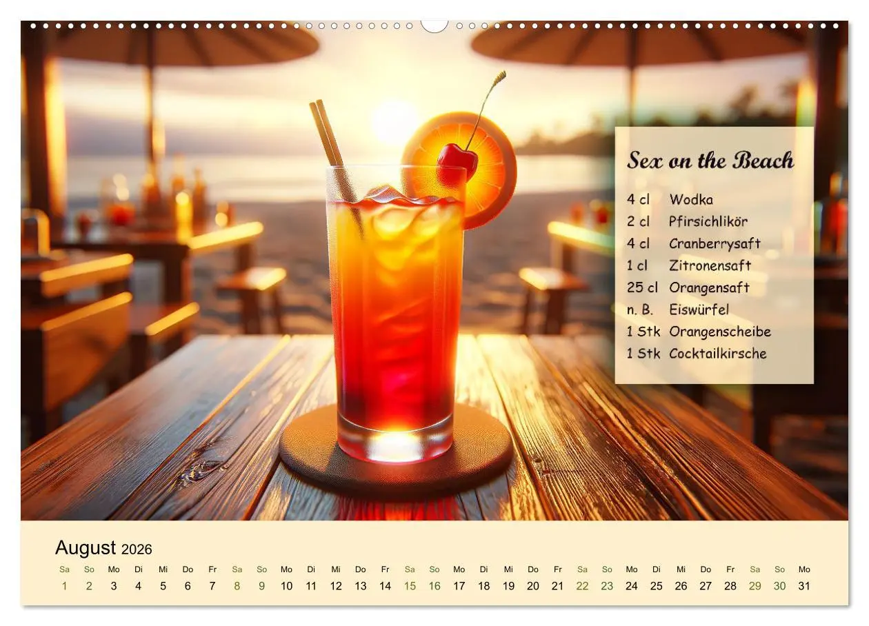 Bild: 9783457461082 | Cocktail-Klassiker (Wandkalender 2026 DIN A2 quer), CALVENDO...