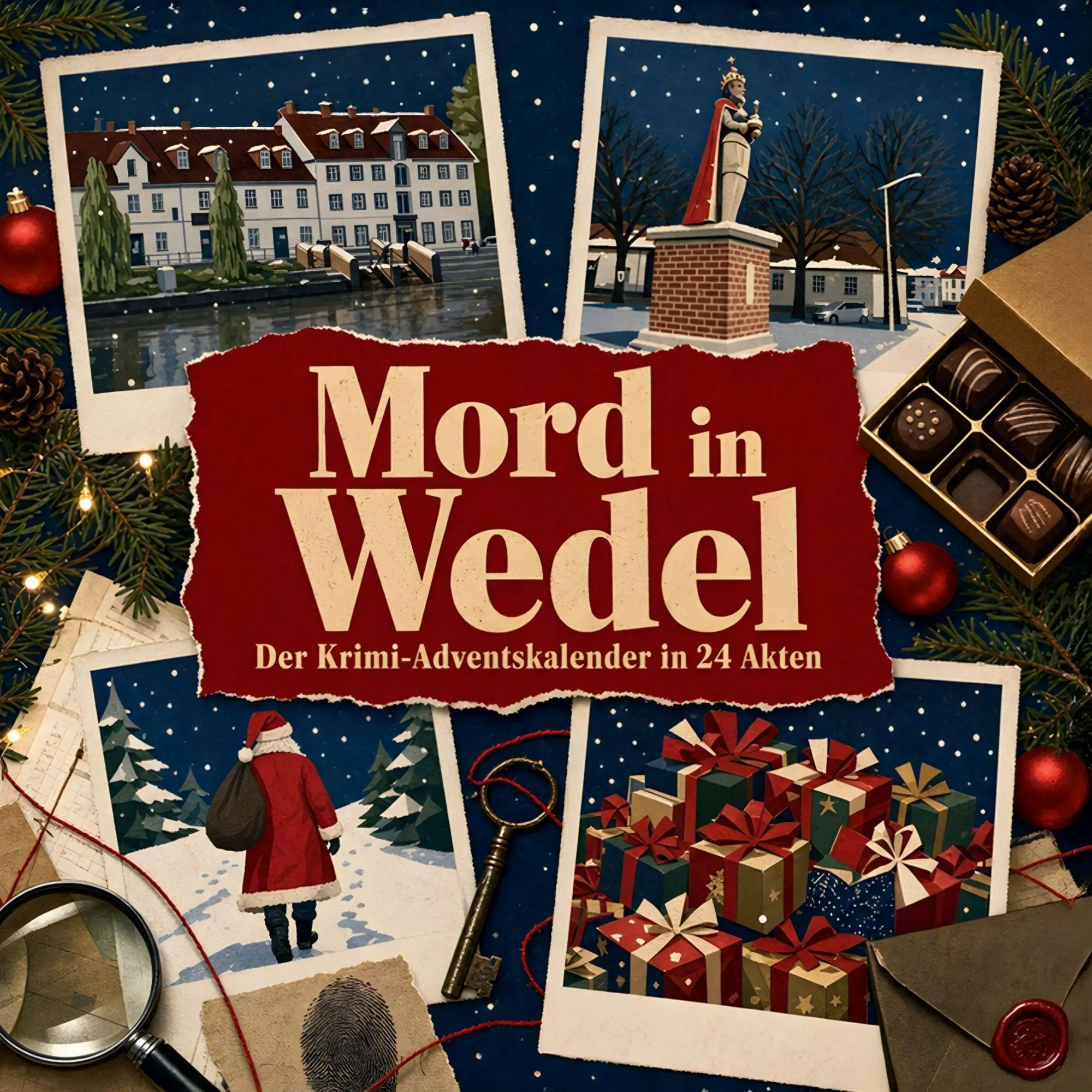 Cover: 9783696121082 | Mord in Wedel | Der Krimi-Adventskalender in 24 Akten | Ava Schröder