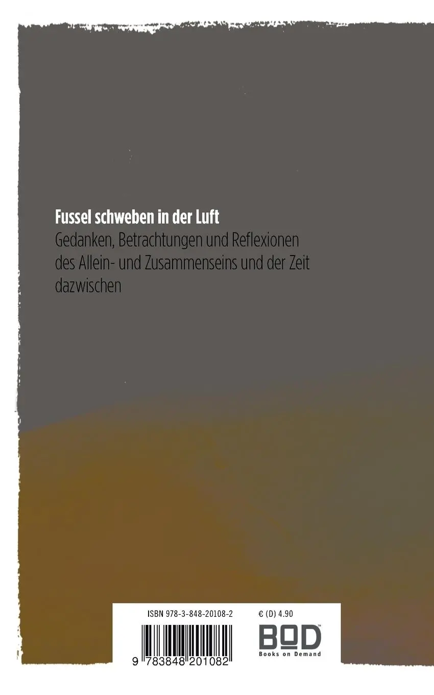 Rückseite: 9783848201082 | Fussel schweben in der Luft | Bert von Norden | Taschenbuch | 68 S.