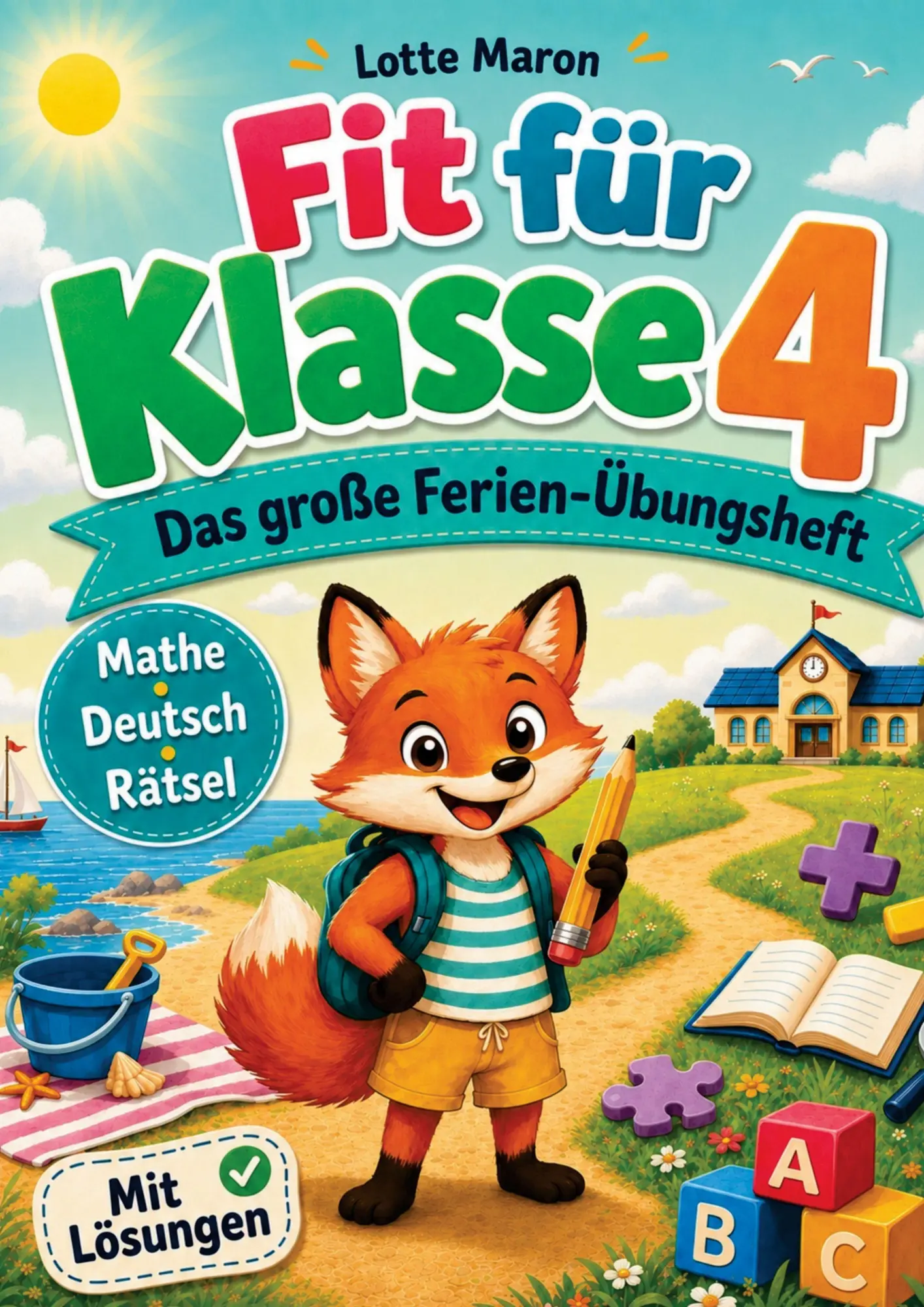 Cover: 9783912791082 | Fit für Klasse 4 Das große Ferien Übungsheft | Lotte Maron | Buch