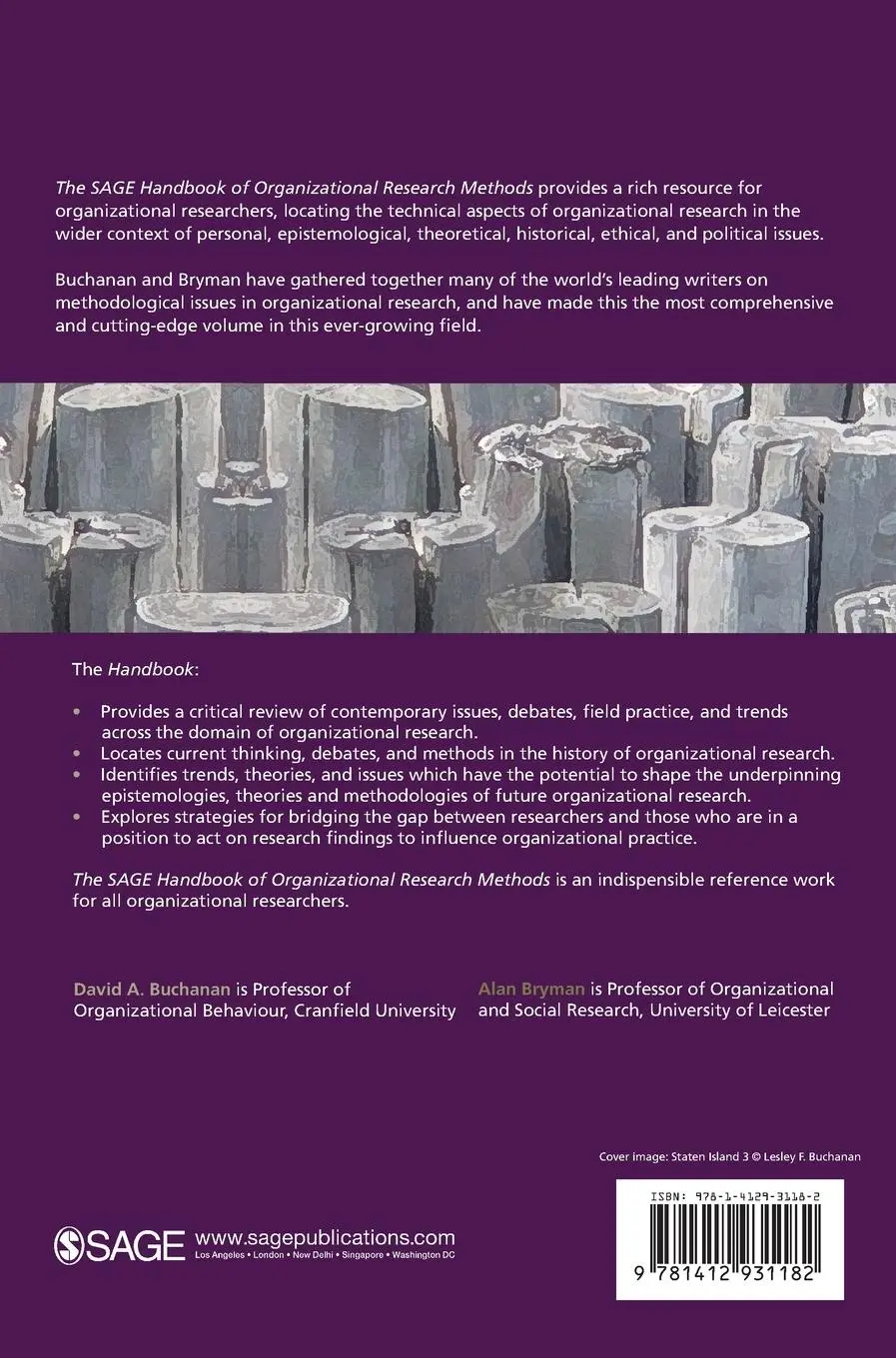 Rückseite: 9781412931182 | The SAGE Handbook of Organizational Research Methods | Buch | Gebunden