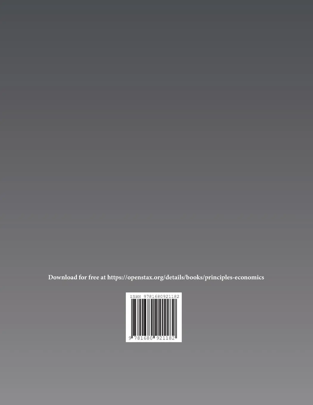Rückseite: 9781680921182 | Principles of Economics | Steven A. Greenlaw (u. a.) | Taschenbuch