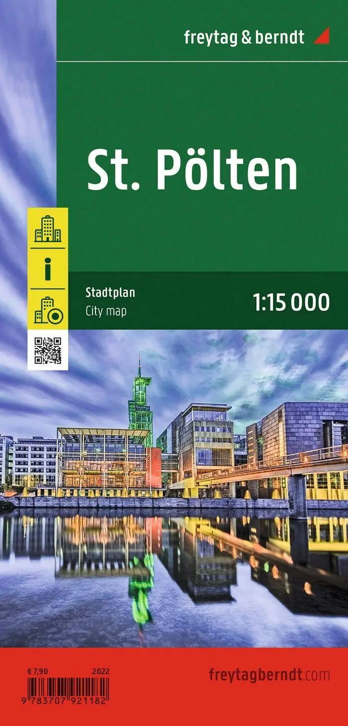 Cover: 9783707921182 | St. Pölten, Stadtplan 1:15.000, freytag &amp; berndt | (Land-)Karte | 2022