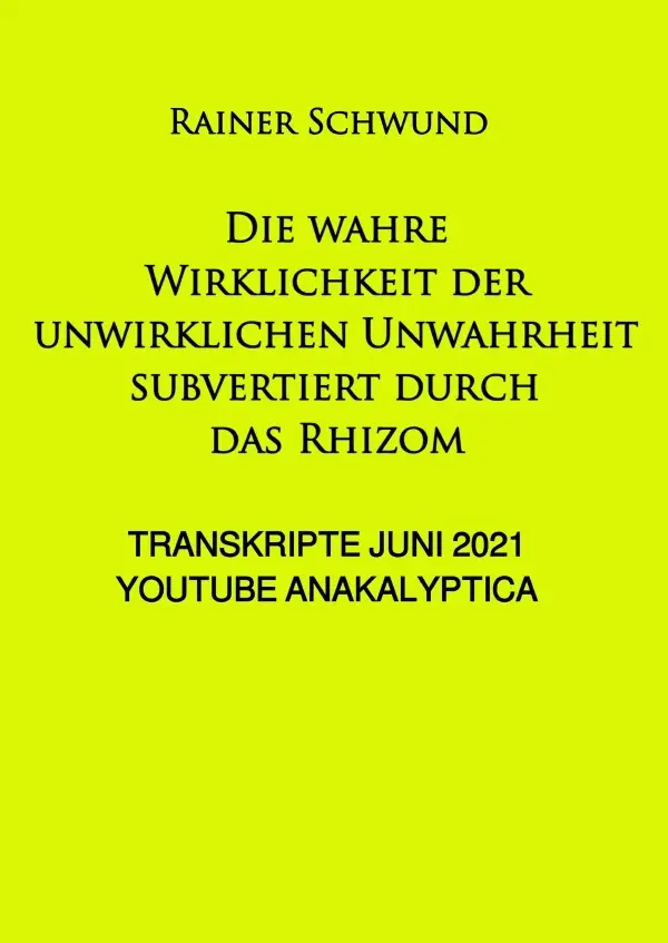Cover: 9783819031182 | Die wahre Wirklichkeit der unwirklichen Unwahrheit subvertiert...